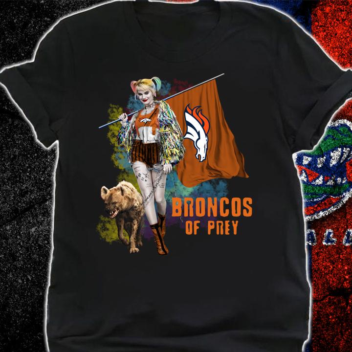 Harley Quinn flag Denver Broncos Of Prey t-shirt shirt