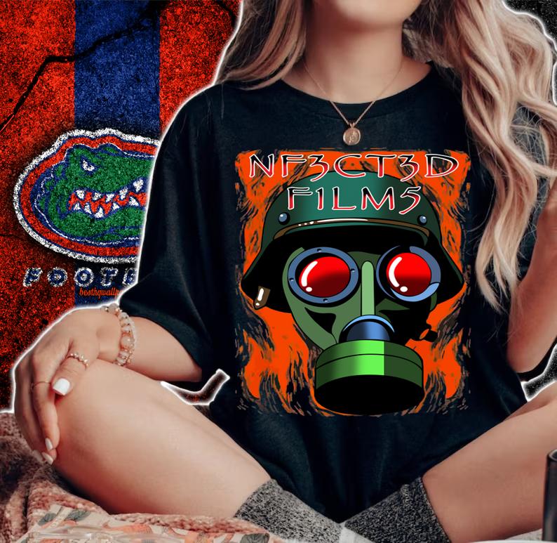 Mickey Espinoza's Logo NF3CT3D F1LM5 t-shirt woman shirt