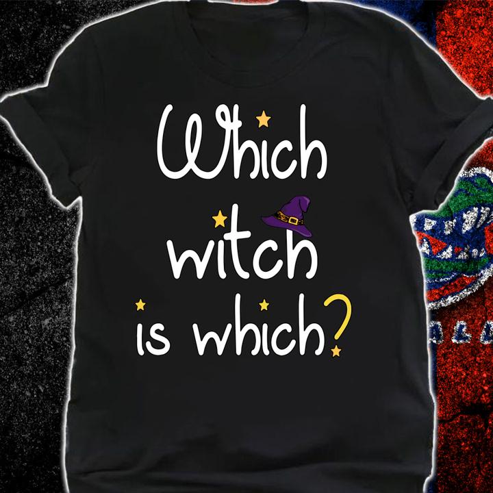 Which Witch Is Which Funny Halloween English Grammar Teacher t-shirt shirt