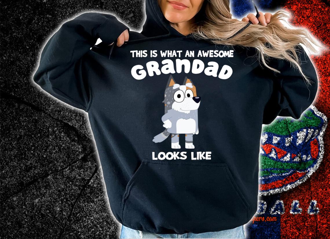 Bluey This Is What An Awesome Grandad Looks Like t-shirt hoodie