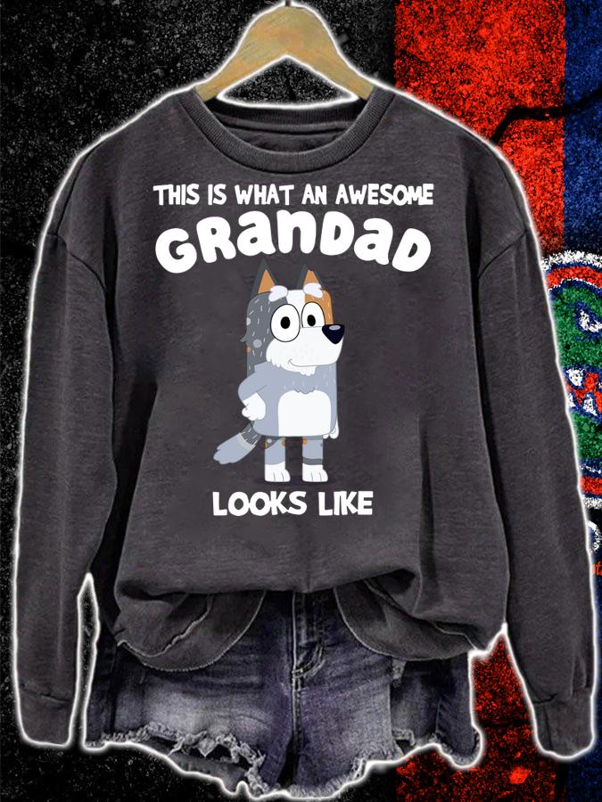 Bluey This Is What An Awesome Grandad Looks Like t-shirt sweatshirt
