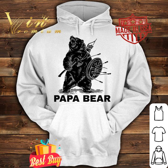 Papa Bear t-shirt hoodie