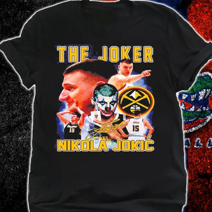 Denver Nuggets Nikola Jokic The Joker Signature.Jpg t-shirt shirt