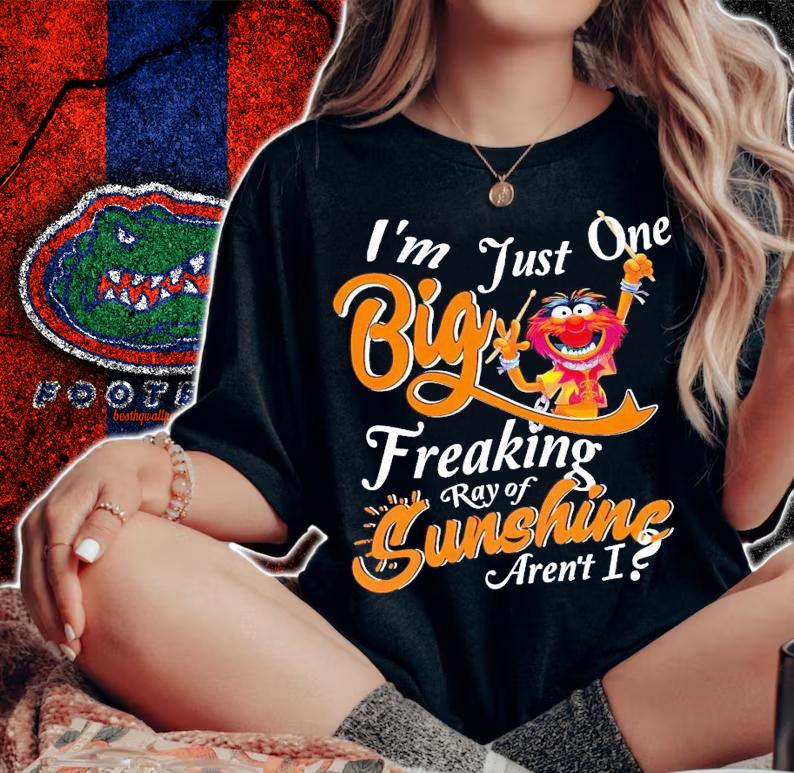 Animal Muppet i'm just one big freaking ray of sunshine aren't i shirt t-shirt woman shirt