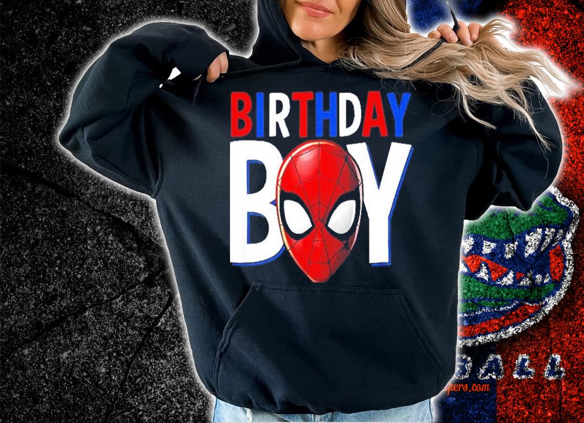 Birthday Boy Spider Guys Spiderman Marvel Shirt t-shirt hoodie