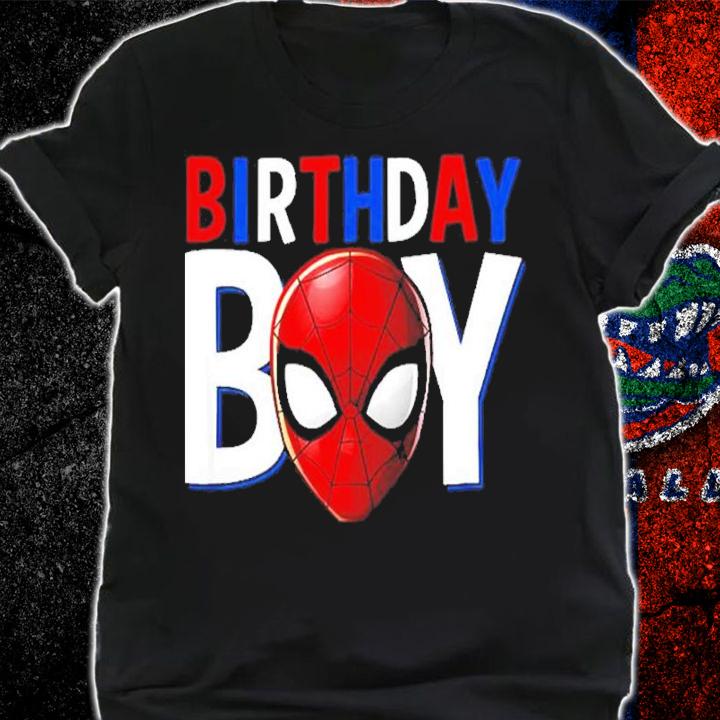 Birthday Boy Spider Guys Spiderman Marvel Shirt t-shirt shirt