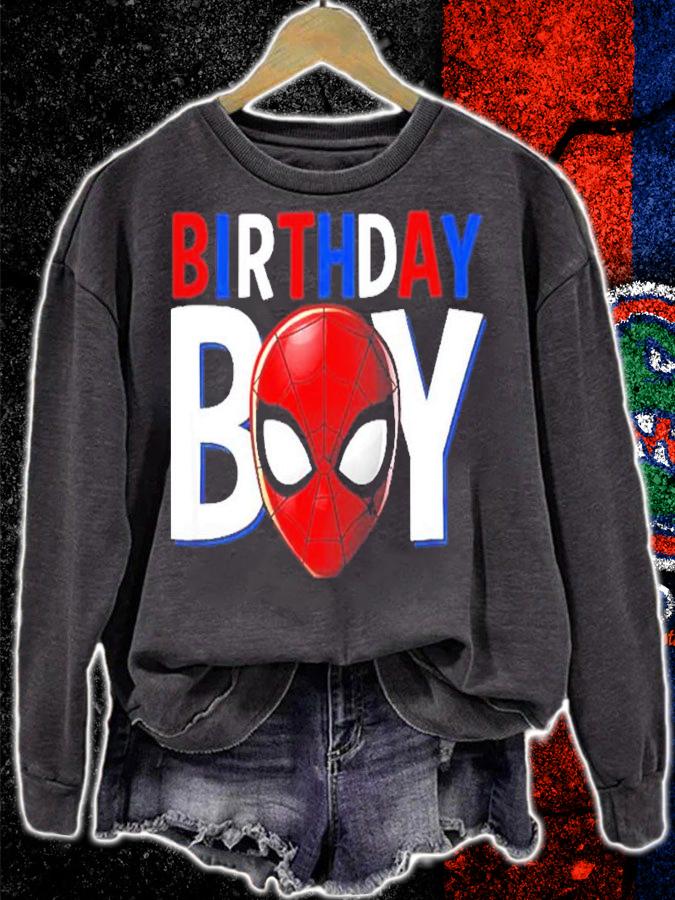 Birthday Boy Spider Guys Spiderman Marvel Shirt t-shirt sweatshirt