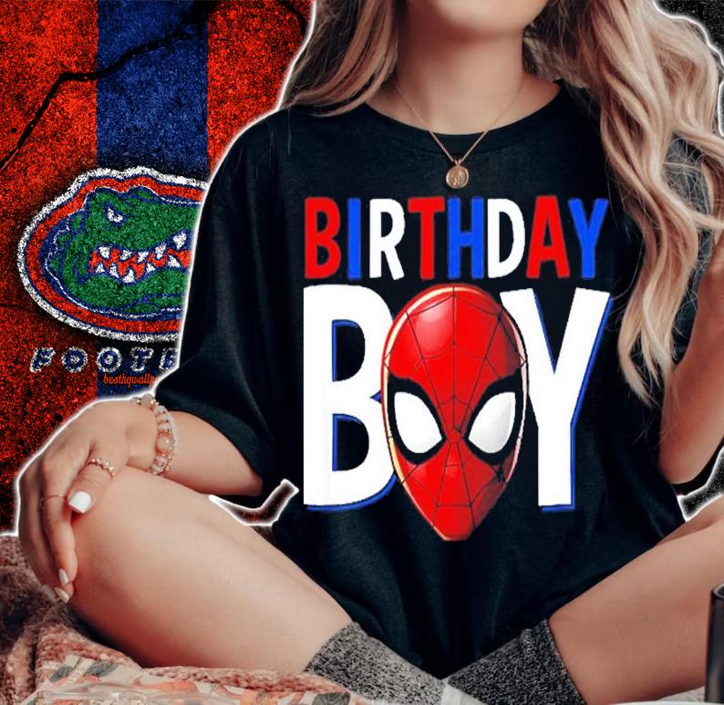 Birthday Boy Spider Guys Spiderman Marvel Shirt t-shirt woman shirt