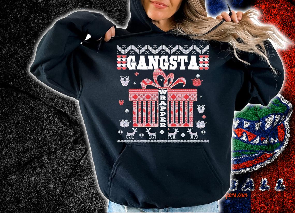 Gangsta wrapper Christmas shirt t-shirt hoodie