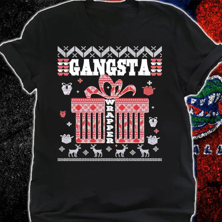 Gangsta wrapper Christmas shirt t-shirt shirt