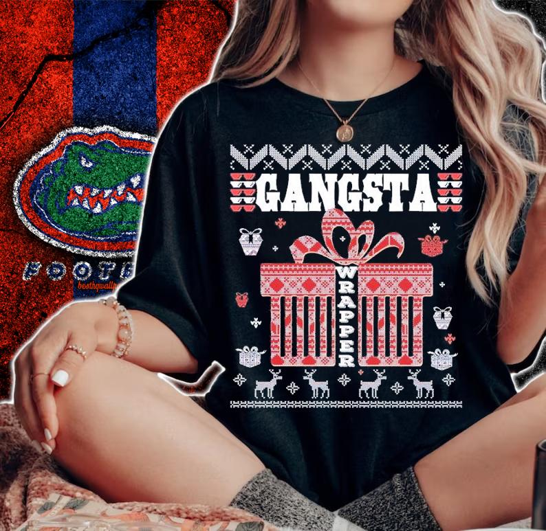 Gangsta wrapper Christmas shirt t-shirt woman shirt
