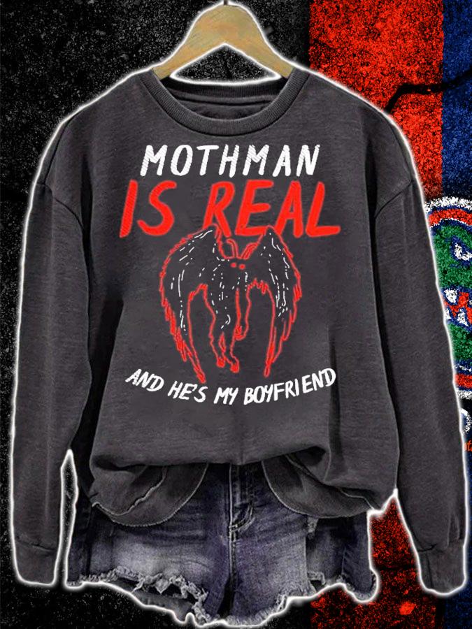 Mikehole Mothman Is Real And He's My Boyfriend T-Shirt t-shirt