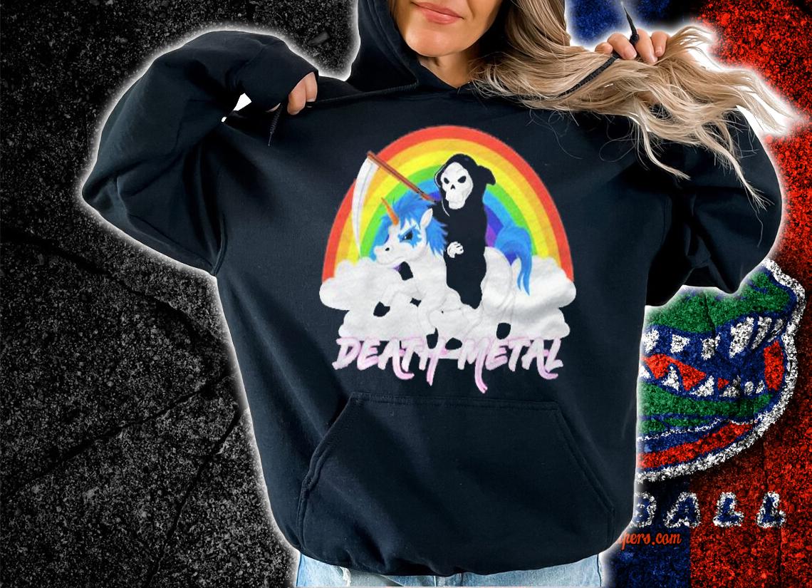 Death Metal Unicorn Death Pullover Shirt