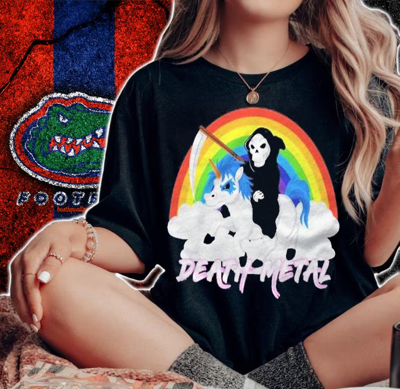 Death Metal Unicorn Death Pullover Shirt