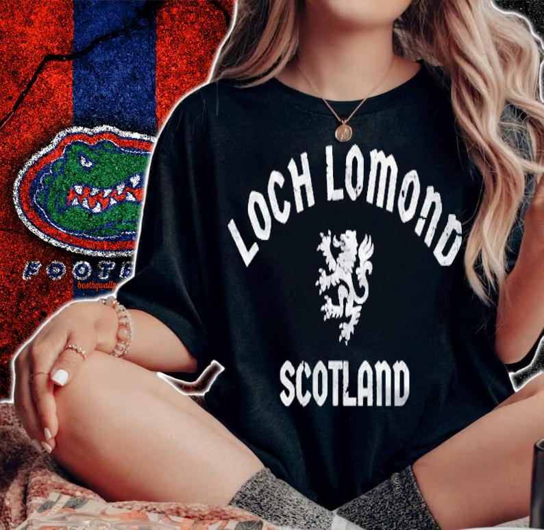 Loch Lomond Scotland Scottish Lion Rampant T-shirt woman shirt