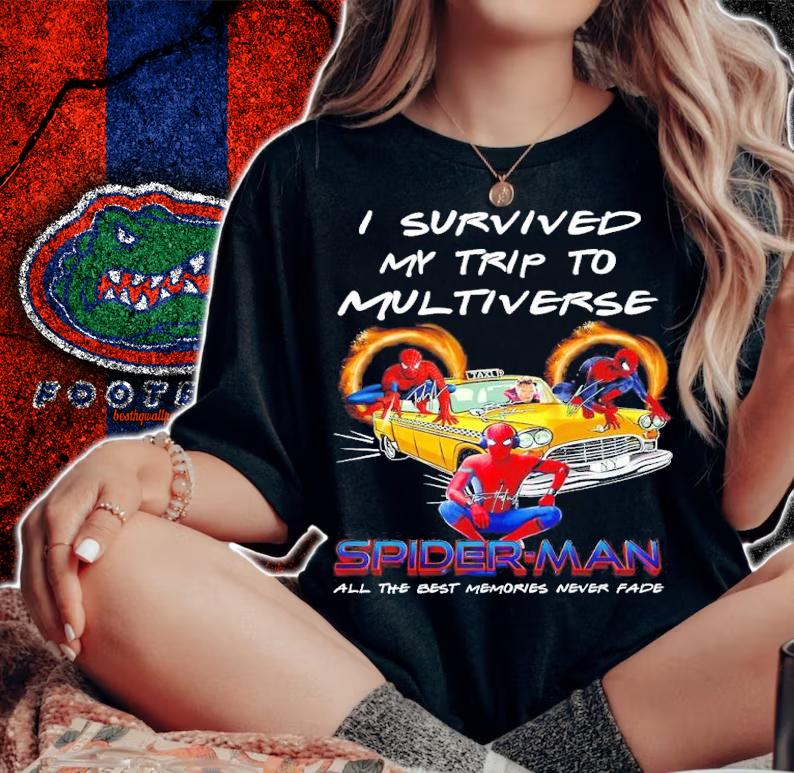 I survived my trip to multiverse Spider Man all the best memories never fade shirt woman shirt