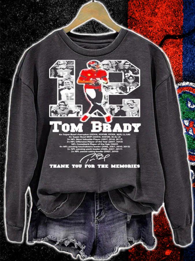 Men's 19 Tom Brady thank you for the memories shirt sweatshirt