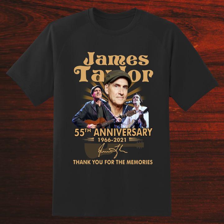 James Taylor 55Th Anniversary 1966 2021 T-Shirt