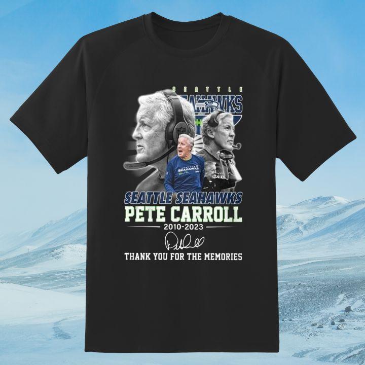 Official Pete Carroll Seattle Seahawks 2010 2023 T-Shirt