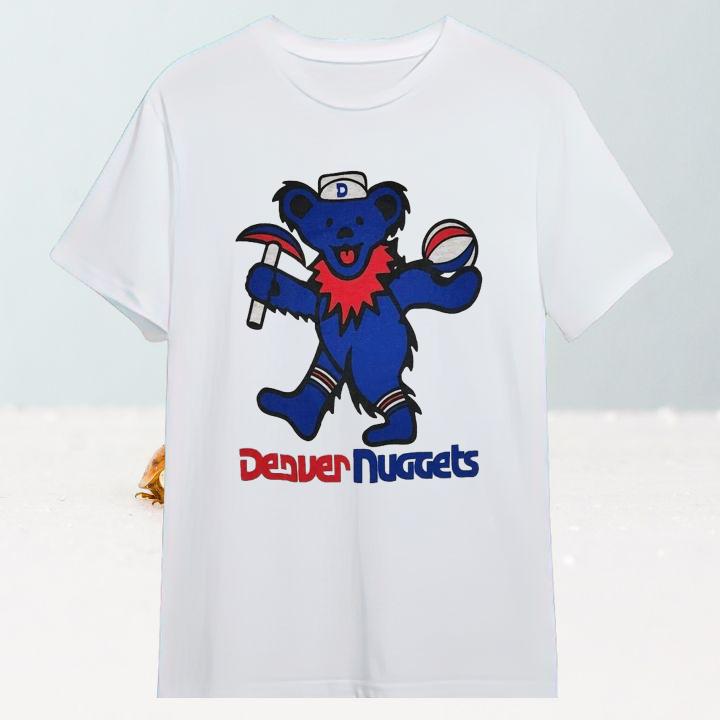 Official Denver Nuggets Grateful Dead Dancing Bear T-Shirt
