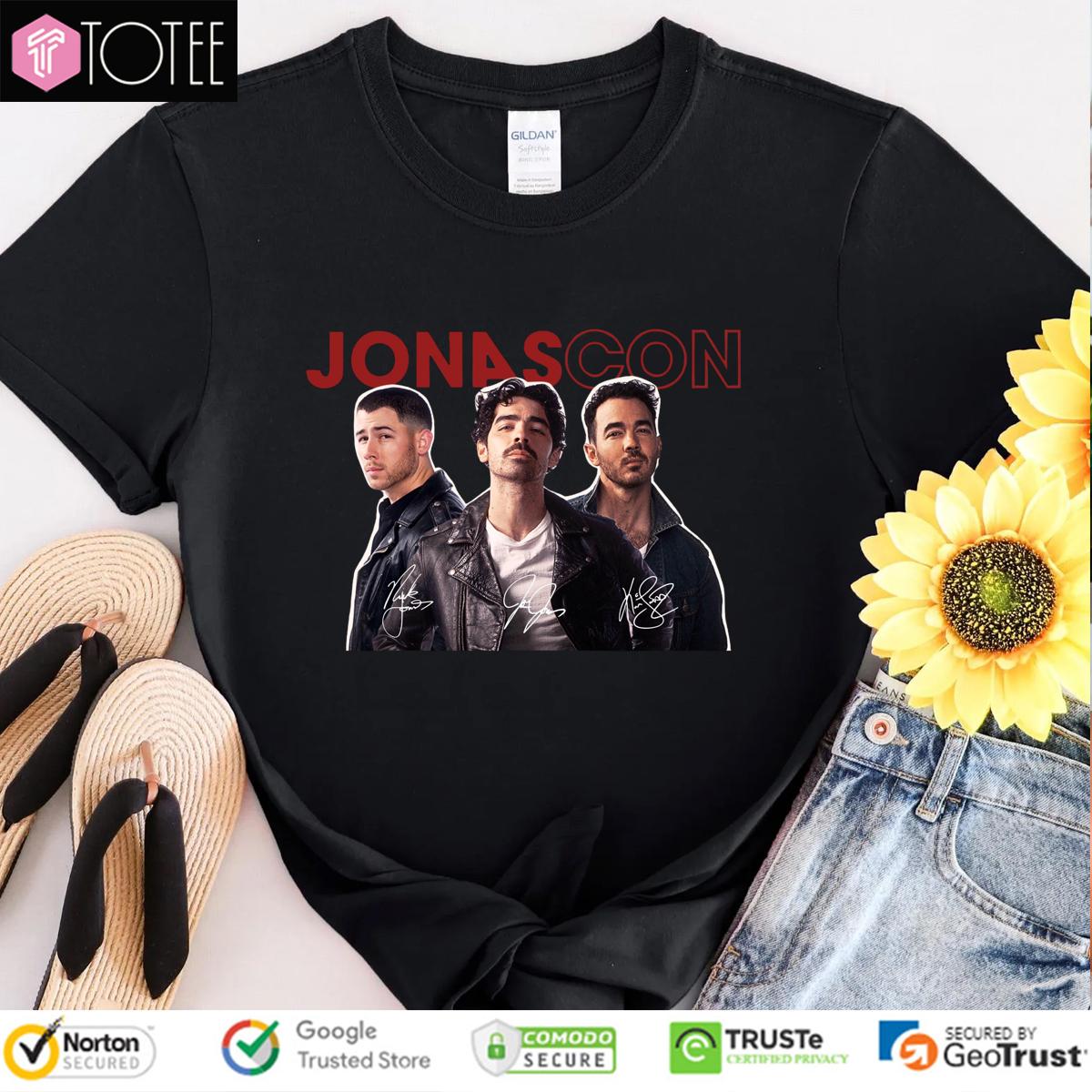 Jonascon Jonas Brothers Signatures T-Shirt
