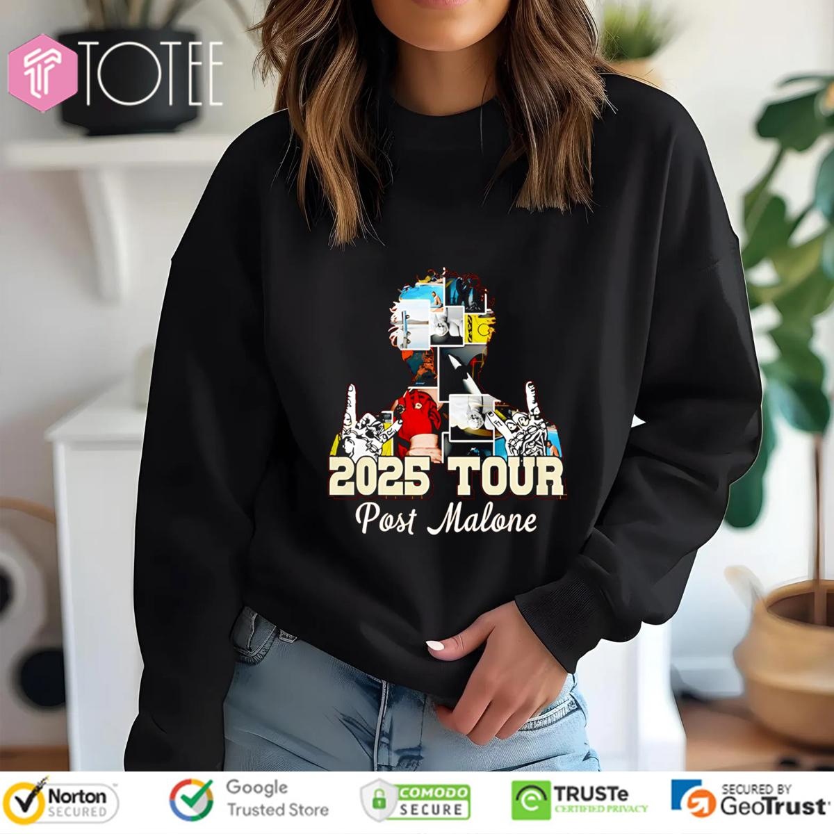 Post Malone The Big Ass Stadium 2025 Tour Art Sweatshirt